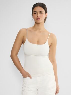 Aritzia Contour Squareneck Cami Hip Tank - Light Birch, Women’s Large